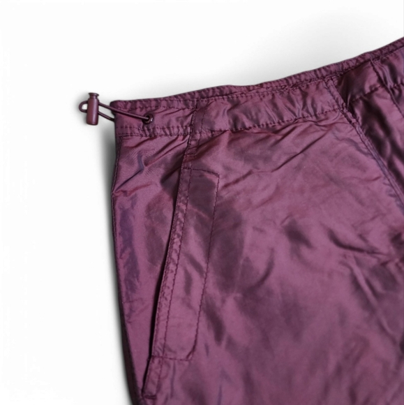 Y2K Nylon Track Pants Purple Iridescent Size 10 Lightweight - Picture 8 of 12